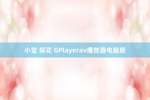 小宝 探花 GPlayerav播放器电脑版