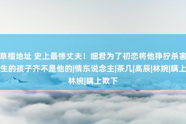 草榴地址 史上最惨丈夫！细君为了初恋将他狰狞杀害，连生的孩子齐不是他的|情东说念主|茶几|高辰|林婉|瞒上欺下