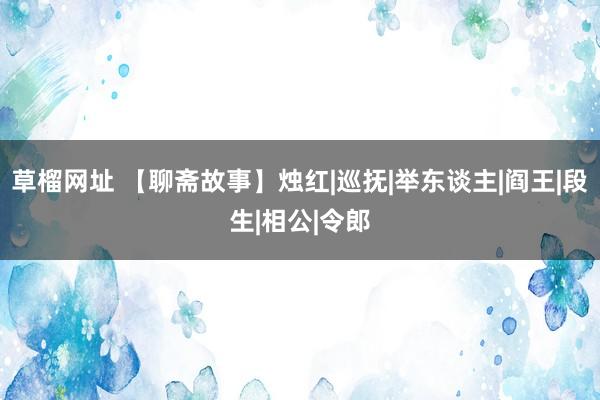 草榴网址 【聊斋故事】烛红|巡抚|举东谈主|阎王|段生|相公|令郎